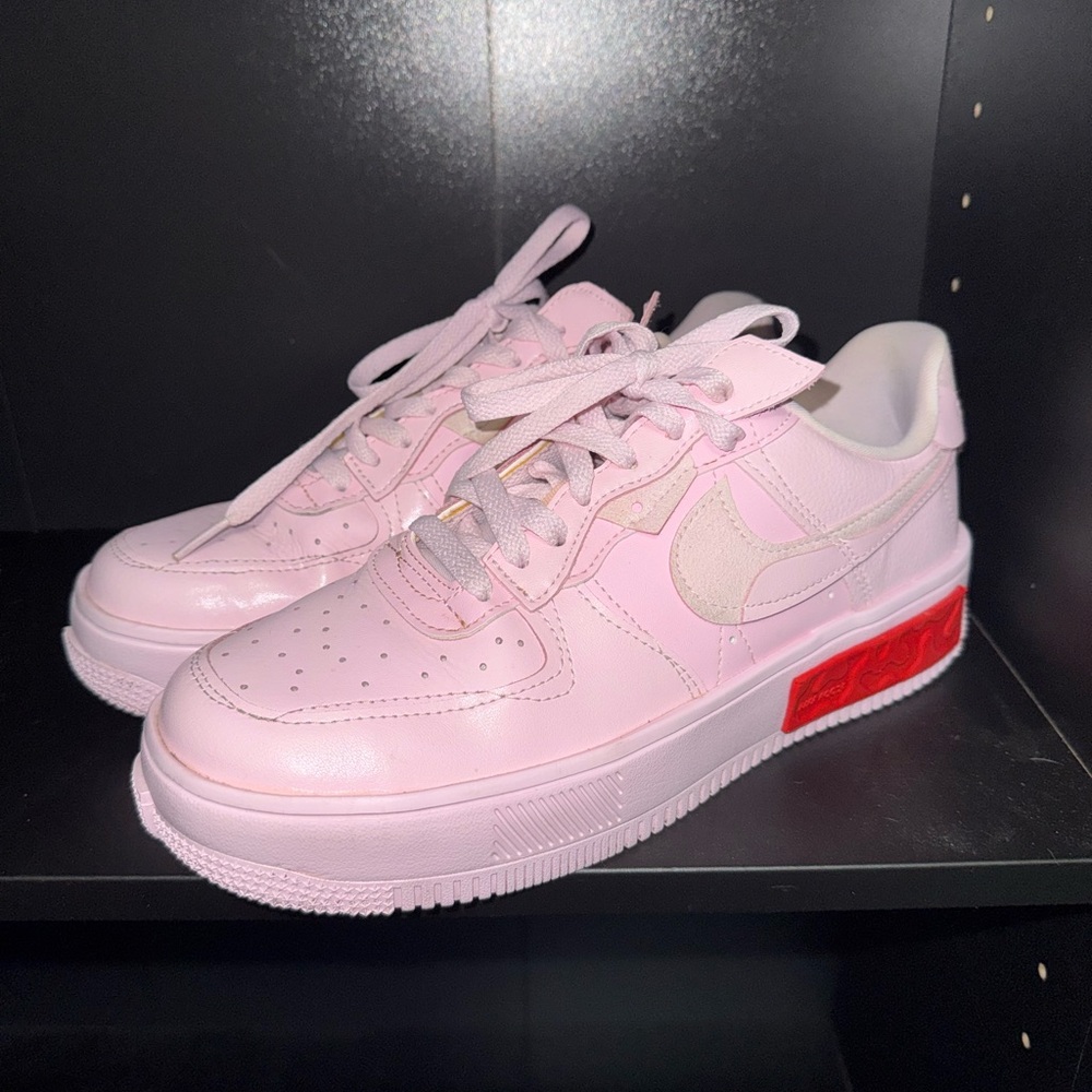 Nike Air Force 1 Fontanka Pink Platform Sneakers W 9.5 Rare